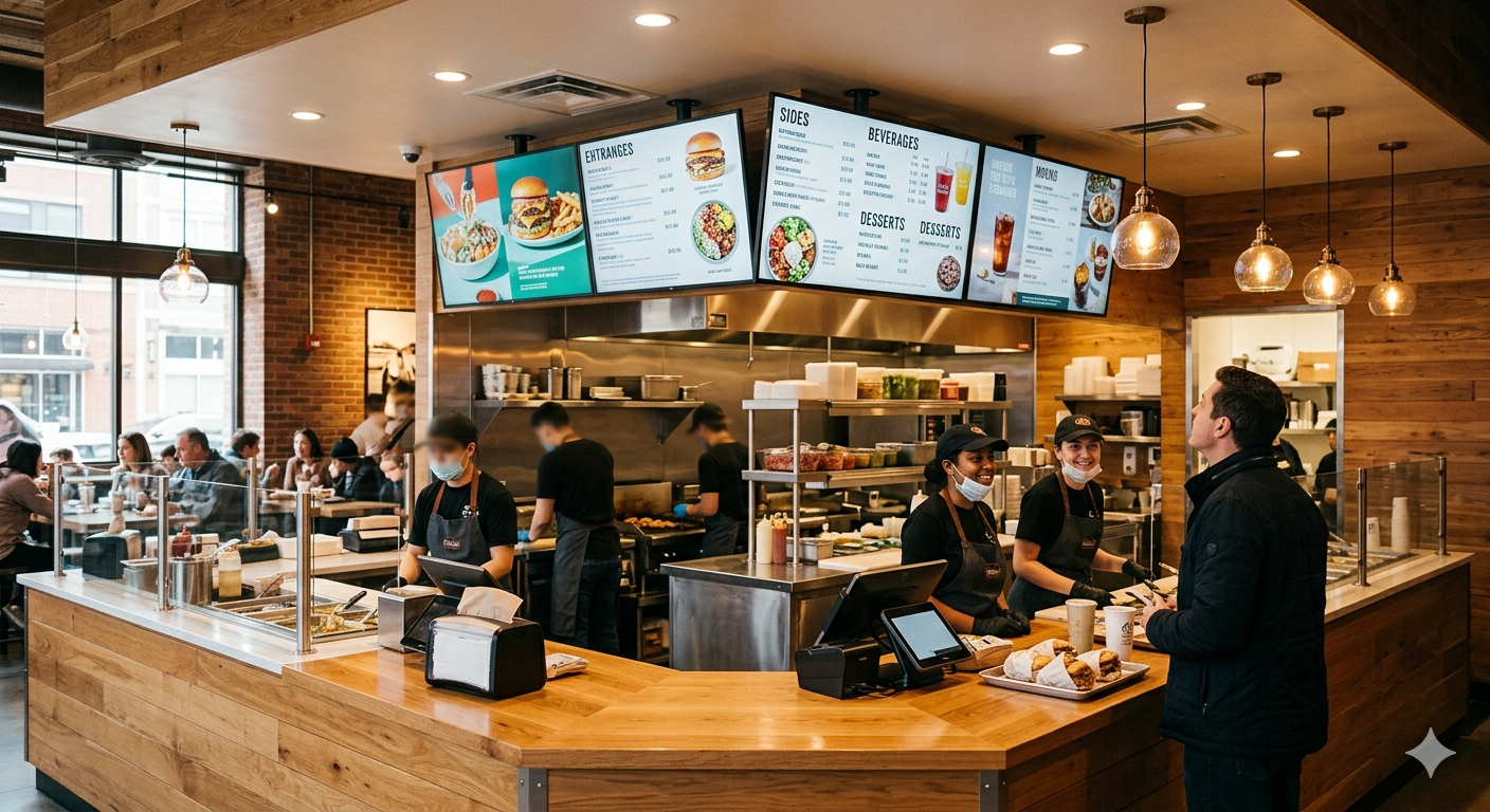 Restaurants and menu boards